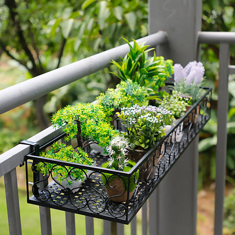 balcony railing hanging planter Hanging Balcony Planter – Leaf Deco Store