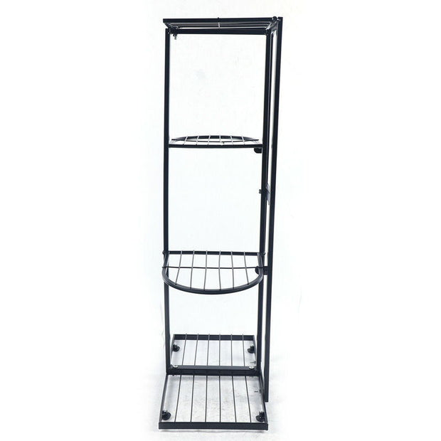 4-tier Iron Display Rack with Shelves for 5 Potted Plants