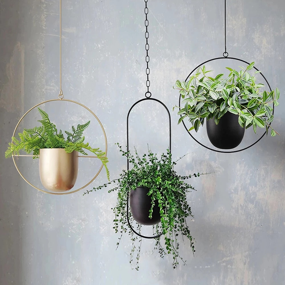 nordic plant pots Hanging Nordic Flower Pot – Leaf Deco Store