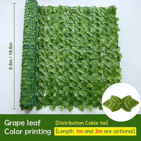 Artificial Ivy Leaf Fence Panel