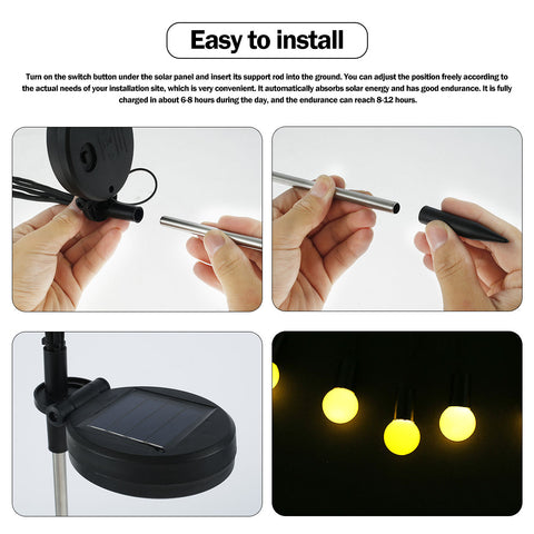 LED Solar Firefly Night Light