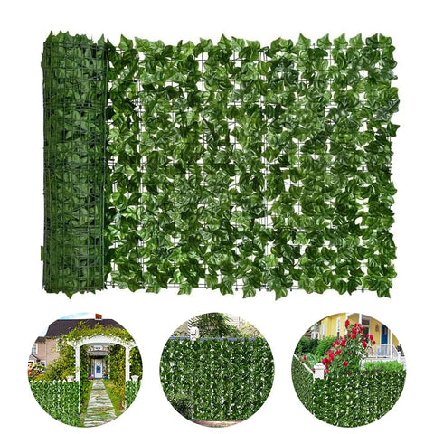 Artificial Ivy Leaf Fence Panel