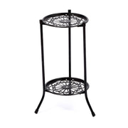 Freestanding 2-Tier Value Plant Stand in White or Black Painted Metal