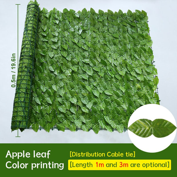 Artificial Ivy Leaf Fence Panel