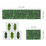 Artificial Ivy Leaf Fence Panel