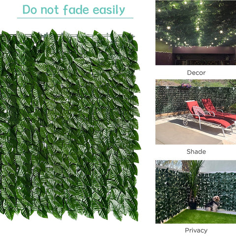 Artificial Ivy Leaf Fence Panel