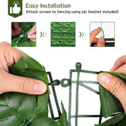 Artificial Ivy Leaf Fence Panel