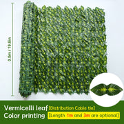 Artificial Ivy Leaf Fence Panel