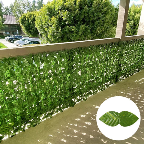 Artificial Ivy Leaf Fence Panel