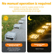 4Pcs/Set LED Solar Brick Garden Light