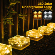 4Pcs/Set LED Solar Brick Garden Light